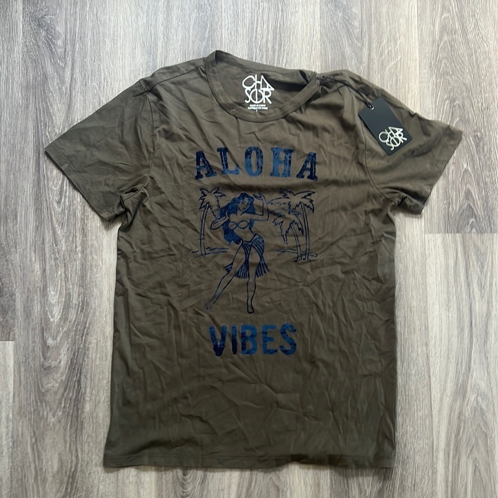 New Chaser Cotton Crew Neck Graphic Tee Large